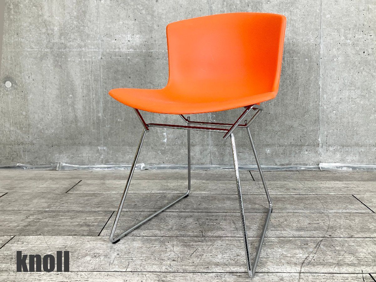 Knoll ノール Bertoia Collection Plastic Side Chairベルトイア プラスティック サイドチェア オレンジ