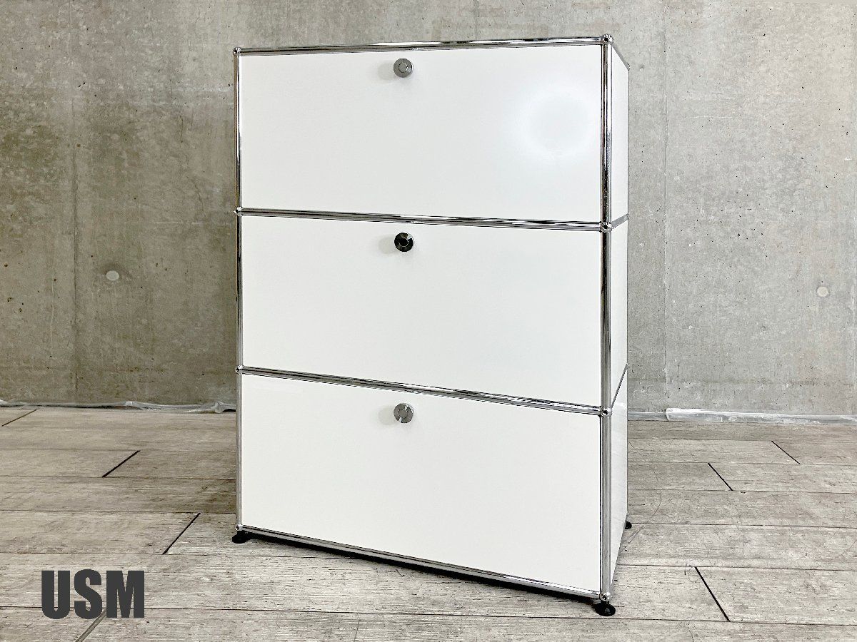 USMハラー□1列3段キャビネット□ピュアホワイト□D350□DDDDEX - メルカリ