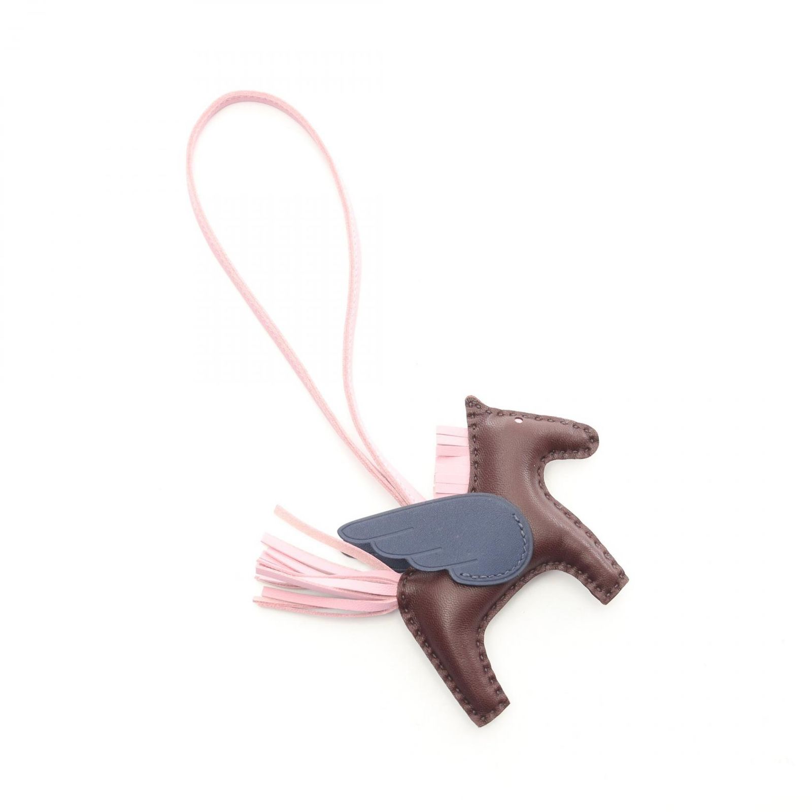 エルメス HERMES チャーム ロデオペガサスPM ルージュセリエ モーヴシルベストル レザー カーフ 牛革 ブルーサフ