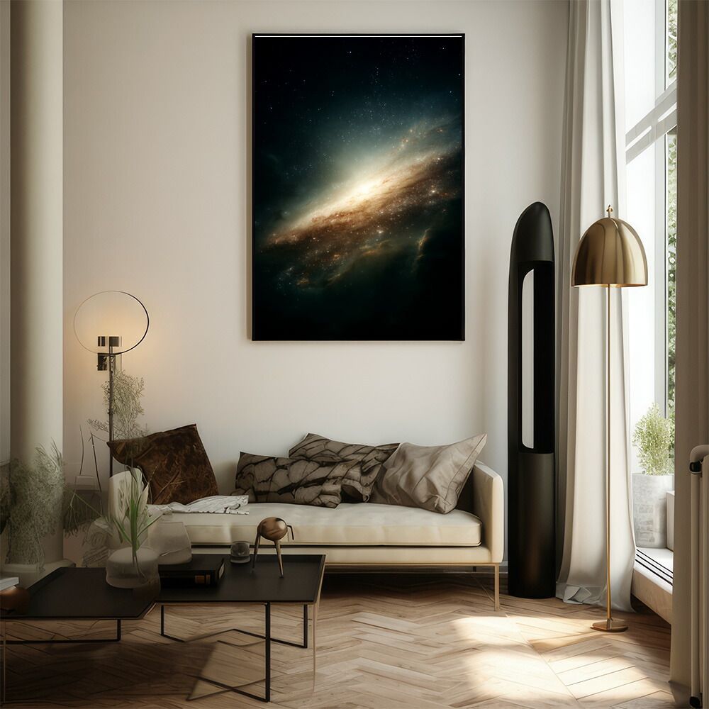 A0サイズ（約84x119cm）】【lm-poster-527】【フレーム付き】宇宙