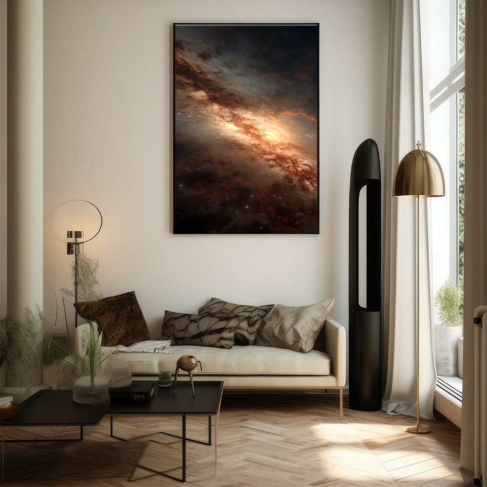 A2サイズ（約42x59cm）】【lm-poster-470】【フレーム付き】宇宙