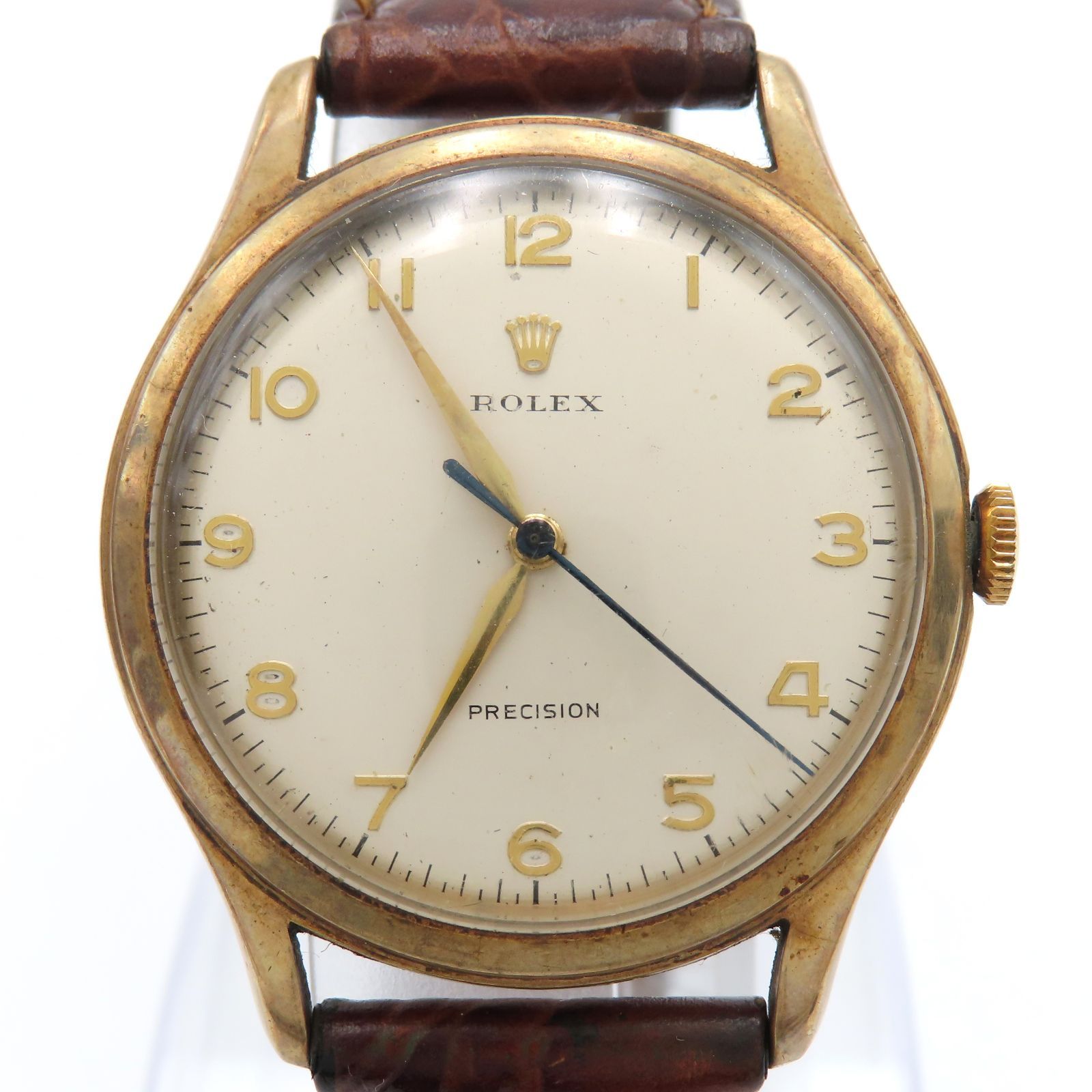 ROLEX ロレックス プレシジョン K 9 金無垢 375 12847 メンズ腕時計 ゴールド 手巻き アンティーク Cal.1210 g ヴィンテージ