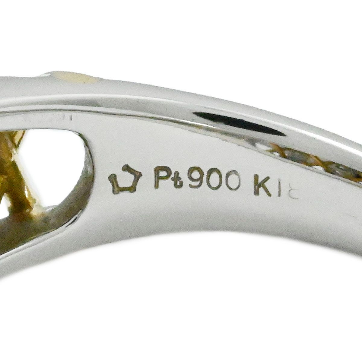 星の砂 HOSHINOSUNA K18YG/PT900 ダイヤ0.39ct イエローゴールド 