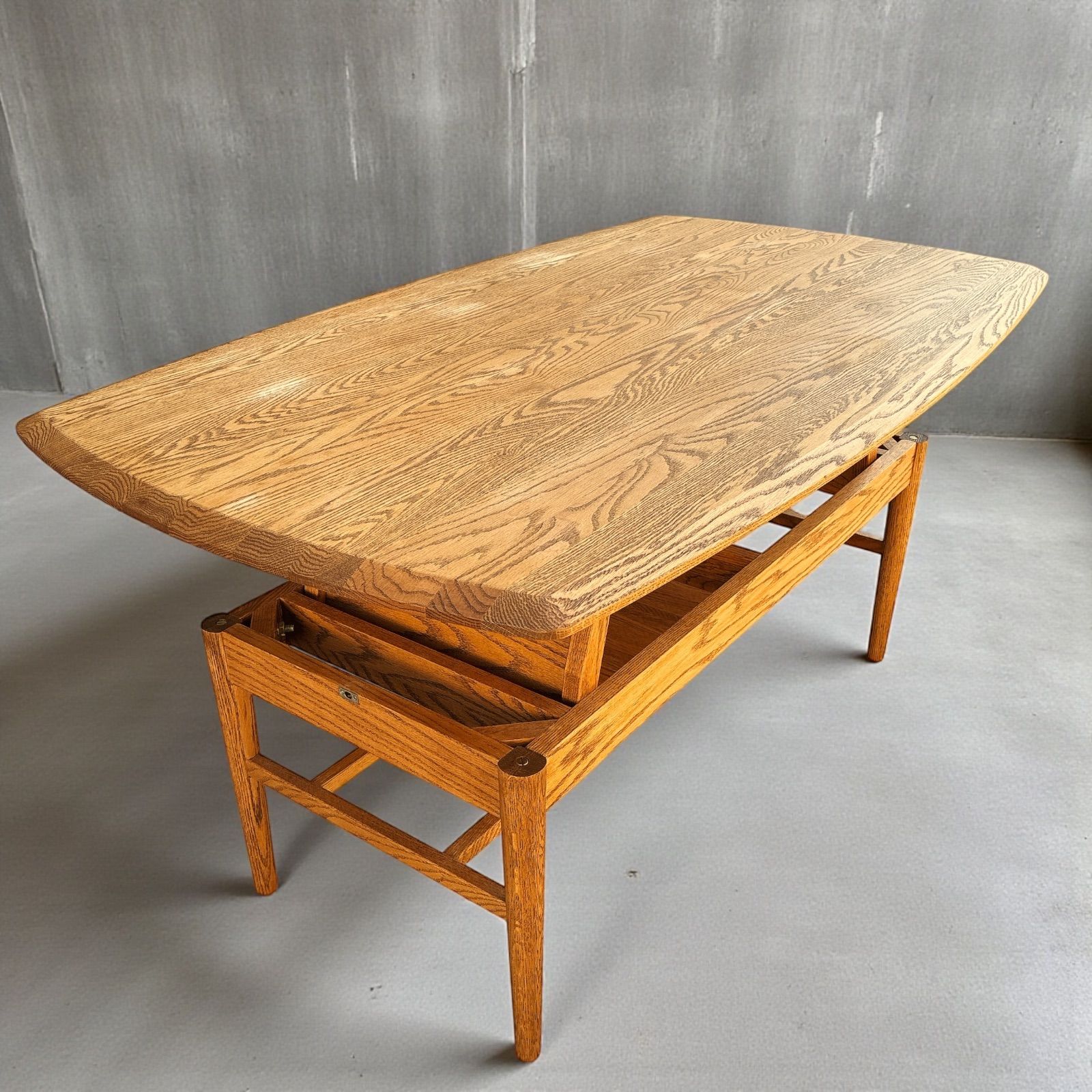 MOMO NATURAL モモナチュラル ダイニングテーブル 昇降式 - メルカリ