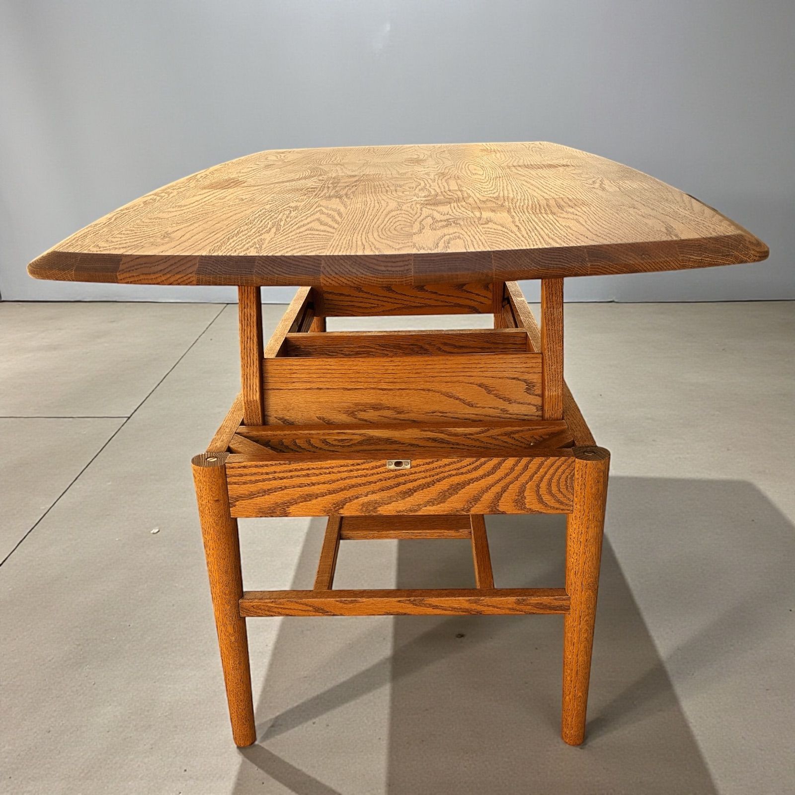 MOMO NATURAL モモナチュラル ダイニングテーブル 昇降式 - メルカリ