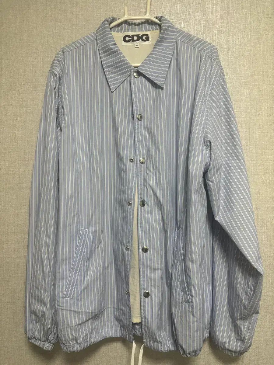 CDG ストライプ コーチジャケット M - メルカリ
