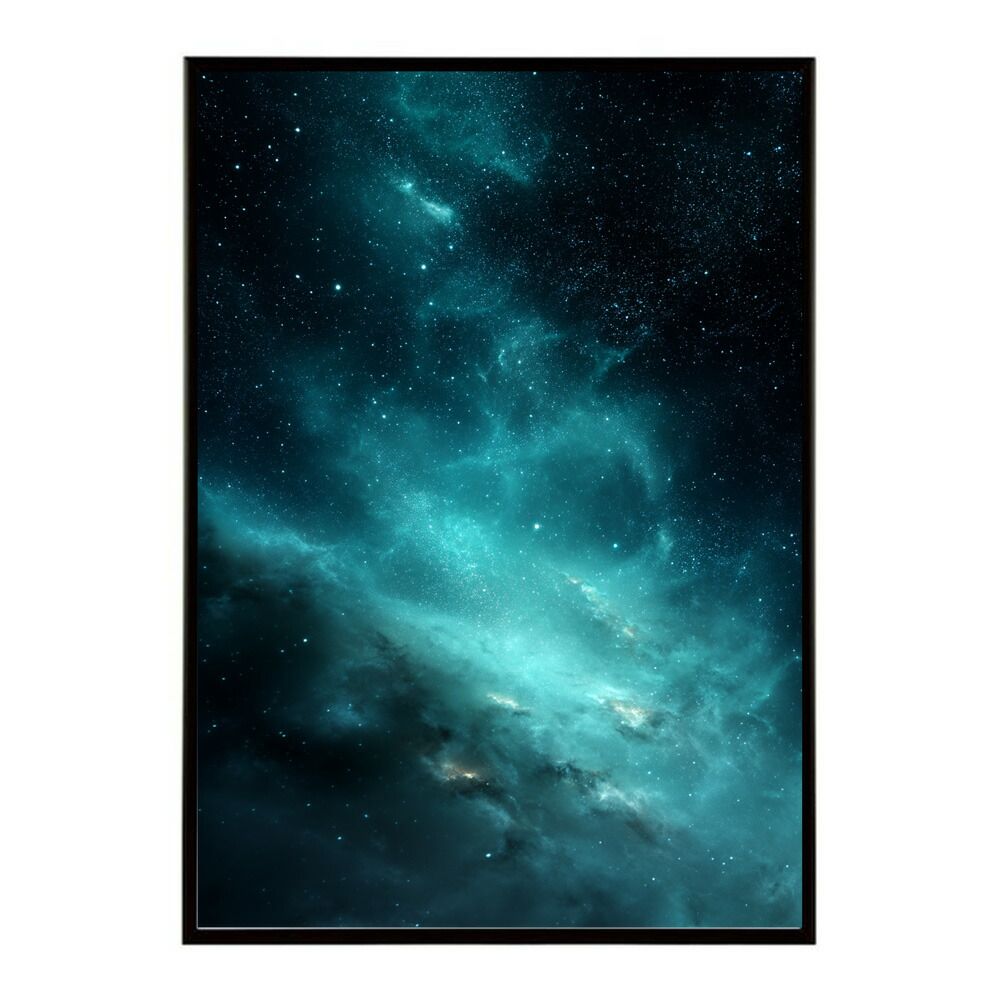 B 約73 x 103 cm lm-poster-537 フレーム付き 宇宙 ポスター 銀河 惑星 星 星空 アートプリント 北欧風 壁掛け モダン リビング 玄関 寝室 子供部屋