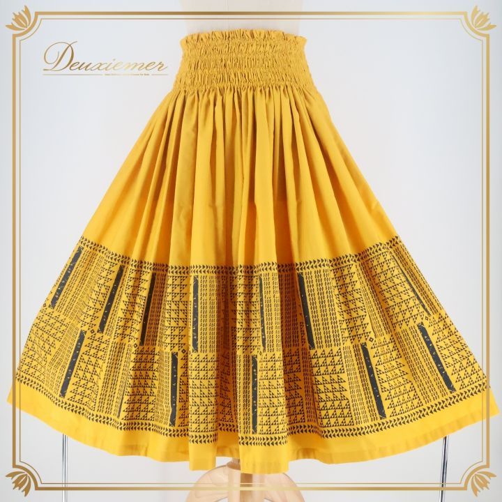 フラダンス 衣装 パウスカート アロハスタンダード イエロー系 ALOHA