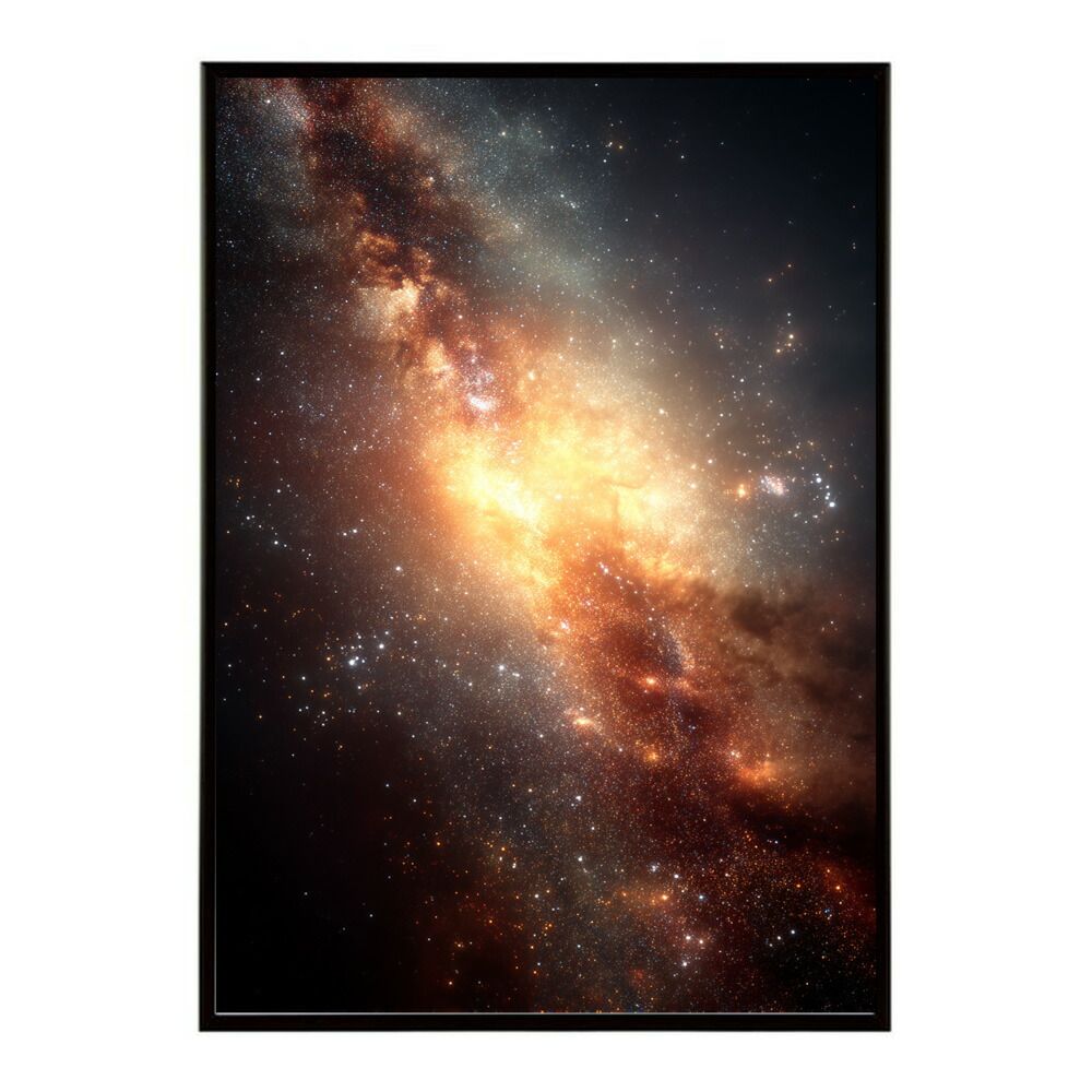 【A0サイズ（約84x119cm）】【lm-poster-538】【フレーム付き】宇宙 ポスター 銀河 惑星 星 星空 アートプリント 北欧風 壁掛け モダン リビング 玄関 寝室 子供部屋