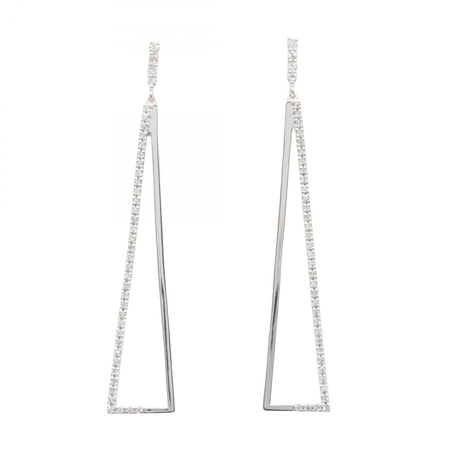 ジュエリー JEWELRY ピアス ダイヤモンド ﾀﾞｲﾔ 4.6 g K 18 WG ホワイトゴールド ダイヤ レディース A