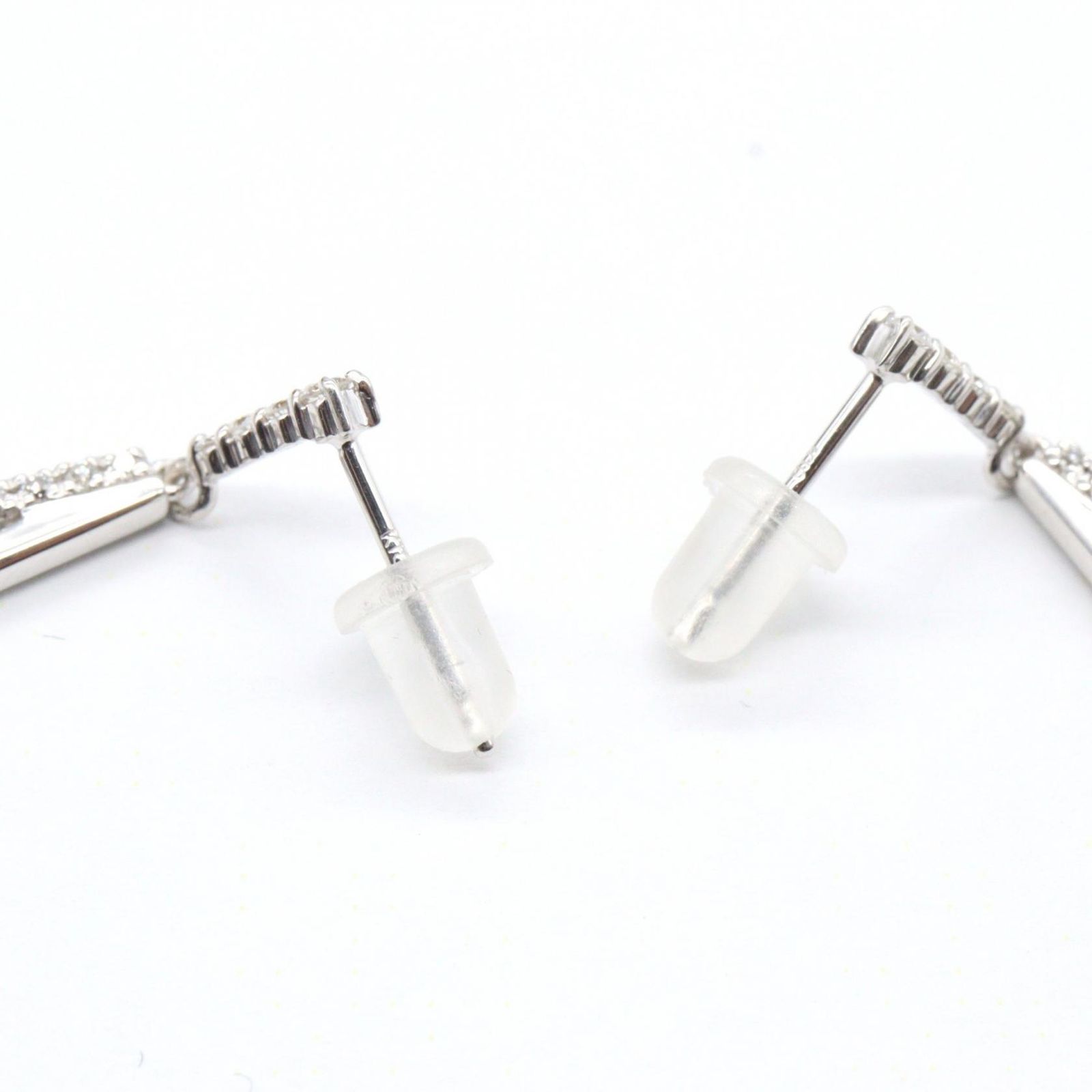 ジュエリー JEWELRY ピアス ダイヤモンド ﾀﾞｲﾔ 4.6 g K 18 WG ホワイトゴールド ダイヤ レディース A