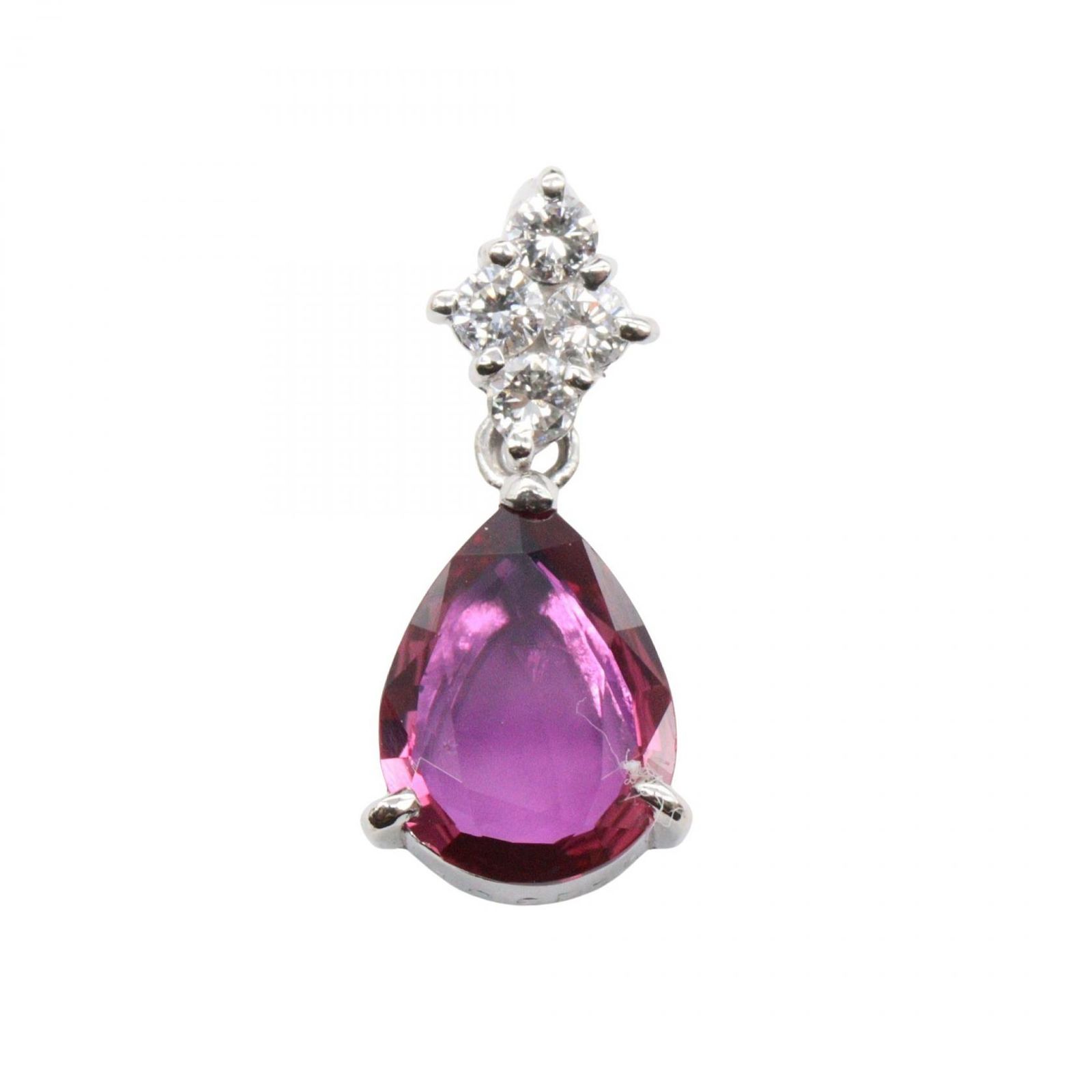 ジュエリー JEWELRY ペンダントトップ ルビー ダイヤモンド ﾙﾋﾞｰ 2.3 g Pt 900プラチナ トップ レディース A