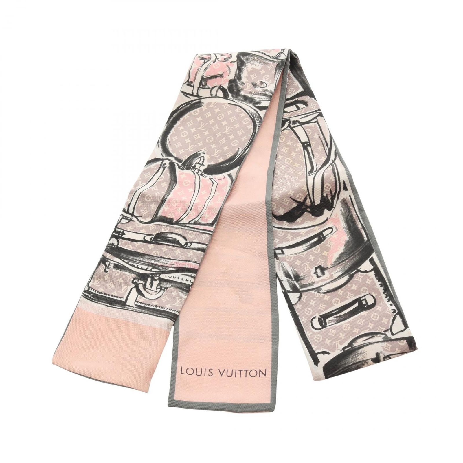 ルイ・ヴィトン LOUIS VUITTON スカーフ バンドー トランク M73965
