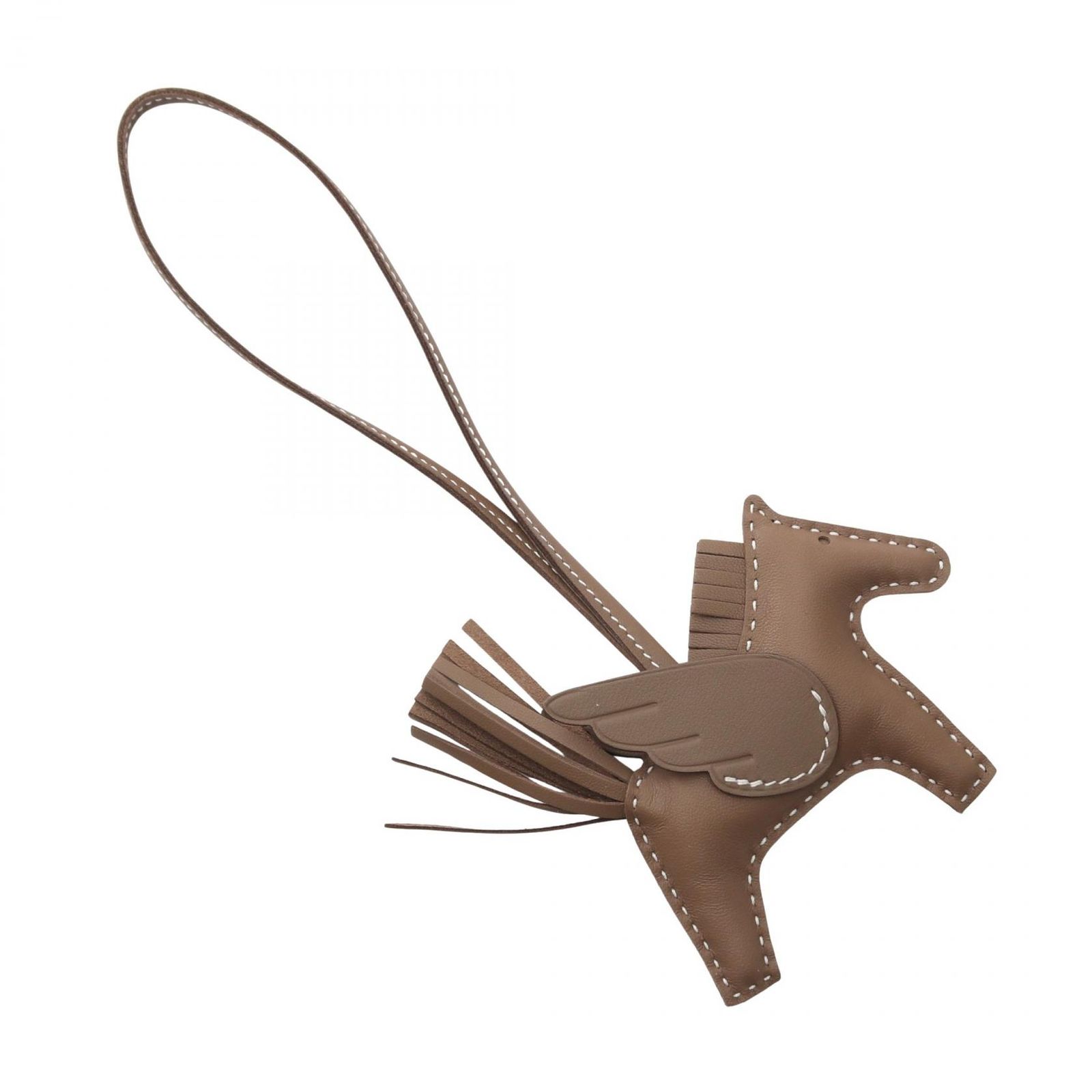 エルメス HERMES チャーム ロデオペガサスPM エトゥープ レザー レディース