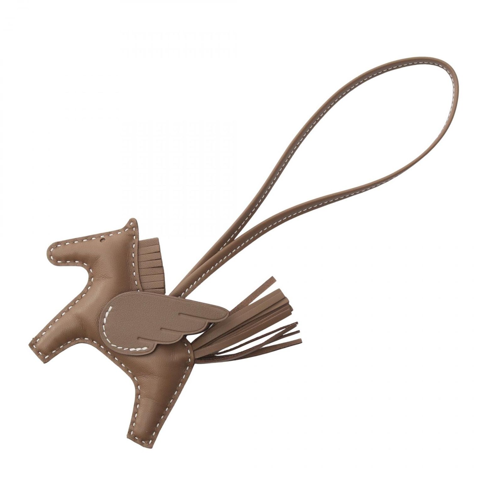 エルメス HERMES チャーム ロデオペガサスPM エトゥープ レザー レディース