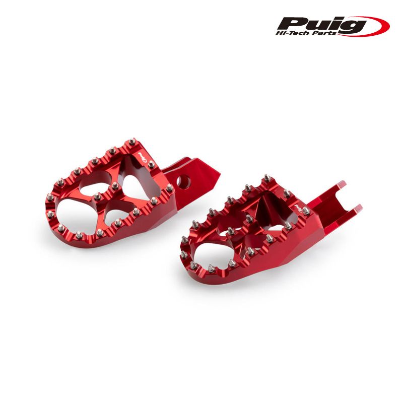 Puig 21091R FOOTPEGS OFF-ROAD [RED] HONDA CRF1100L AFRICA TWIN (20