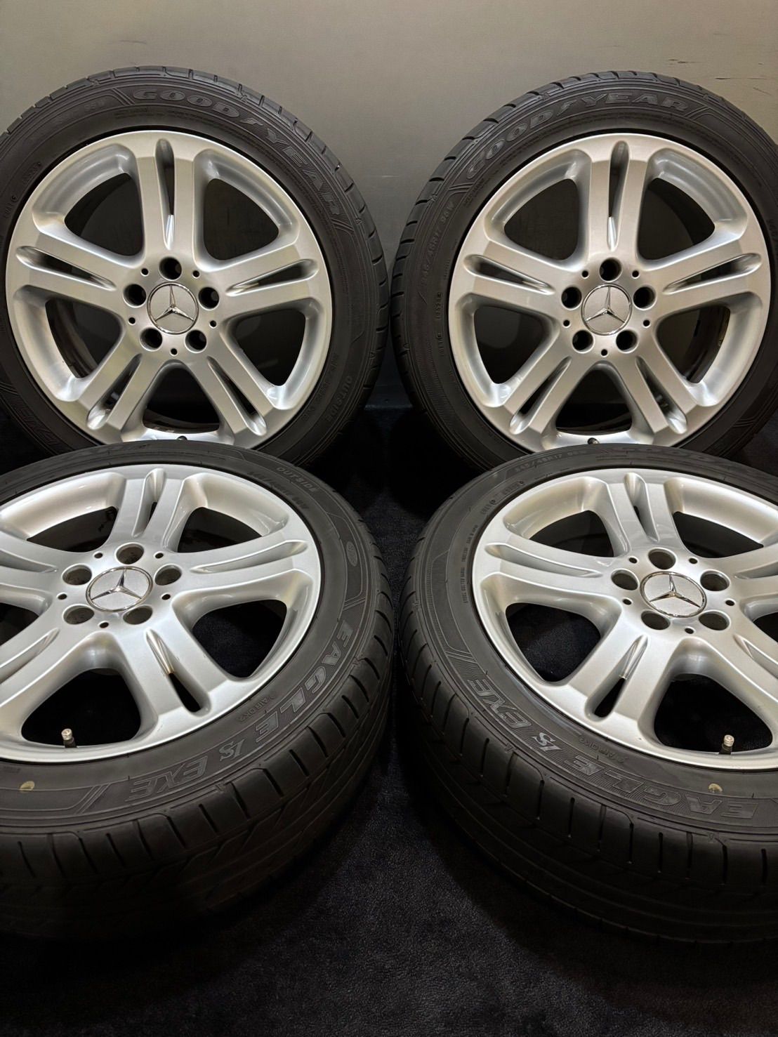245 45 R 17 EAGLE LS EXE 23年製 ベンツ W 211 Eクラス 17インチ 8 J 38 112 5 H 夏タイヤ 4本 南7 L 111