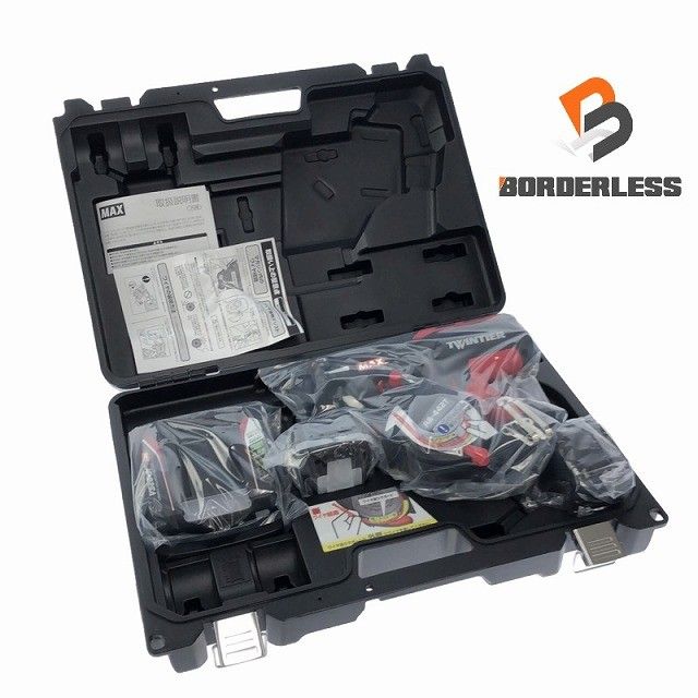 MAX マックス 14.4 V 鉄筋結束機 ツインタイア RB-442 T-B 2 C 1450 A バッテリー 5.0 Ah 充電器 ケース120330