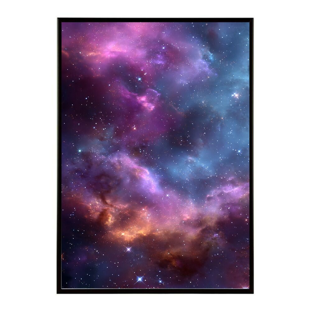 A2サイズ（約42x59cm）lm-poster-540フレーム付き宇宙 : ポスターの