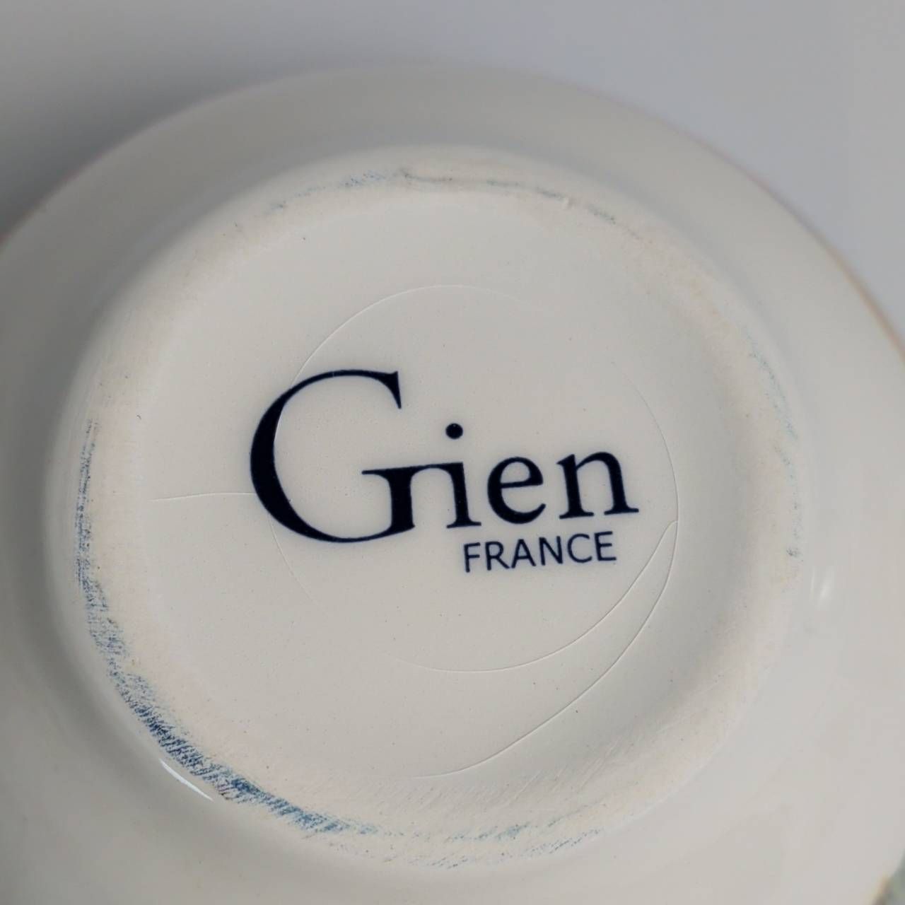  Gien ジアン フランス カップ＆ソーサ― 2客 パリ ジヴェルニー カップ ソーサー コーヒー ティーカップ