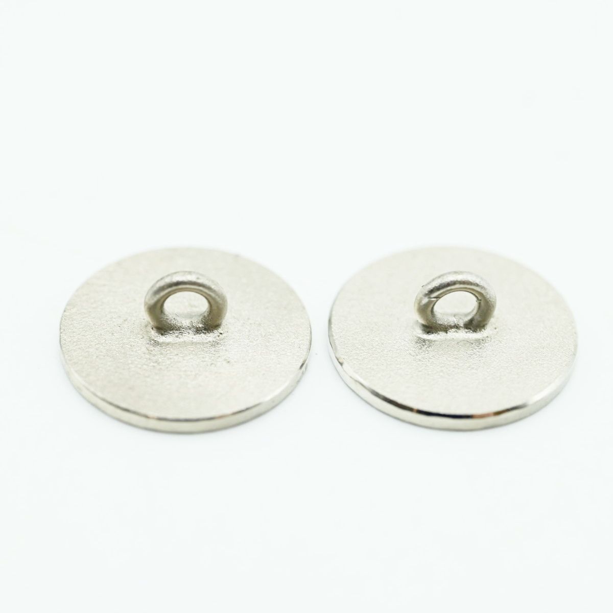 HERMES エルメス セリエ メタル ボタン 2点セット シルバー K 2512-k 006