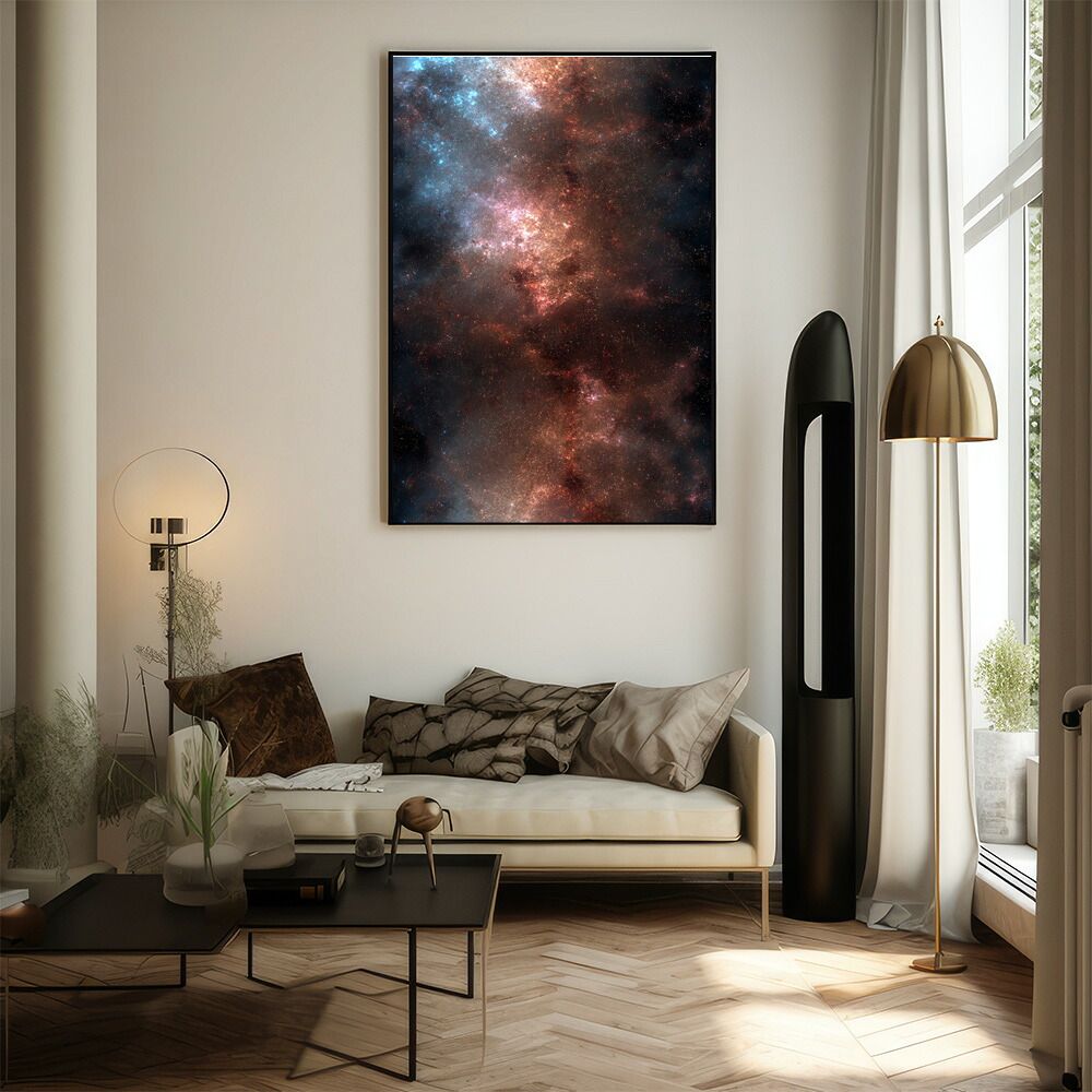 A0サイズ（約84x119cm）】【lm-poster-555】【フレーム付き】宇宙