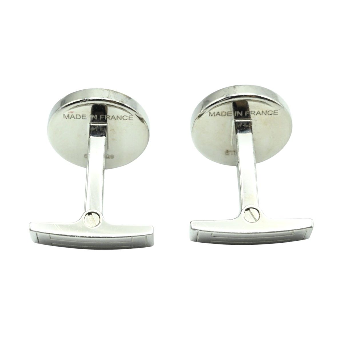 HERMES エルメス セリエ メタル カフスボタン カフリンクス シルバー