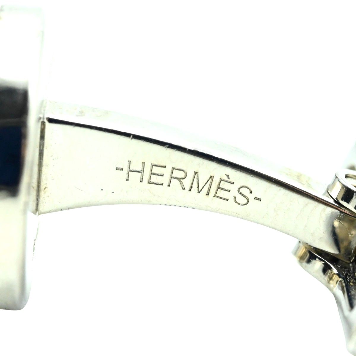 HERMÈS シルバー カフリンクス HERMES エルメス セリエ メタル カフスボタン カフリンクス シルバー