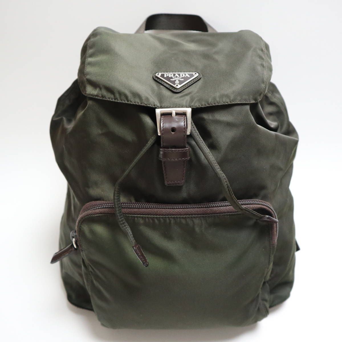 PRADA プラダ ロゴプレート ナイロン/レザー ミニバックパック