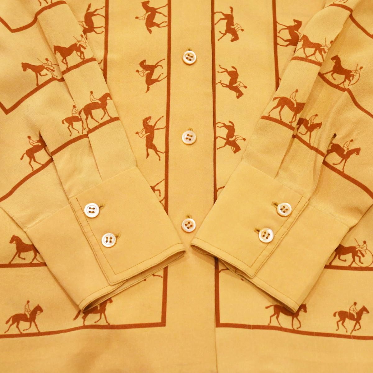 シルク 長袖シャツ