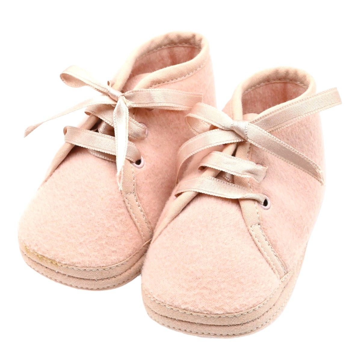 HERMES エルメス ウール アンゴラ ベビーシューズ ピンク K 2512-k 022