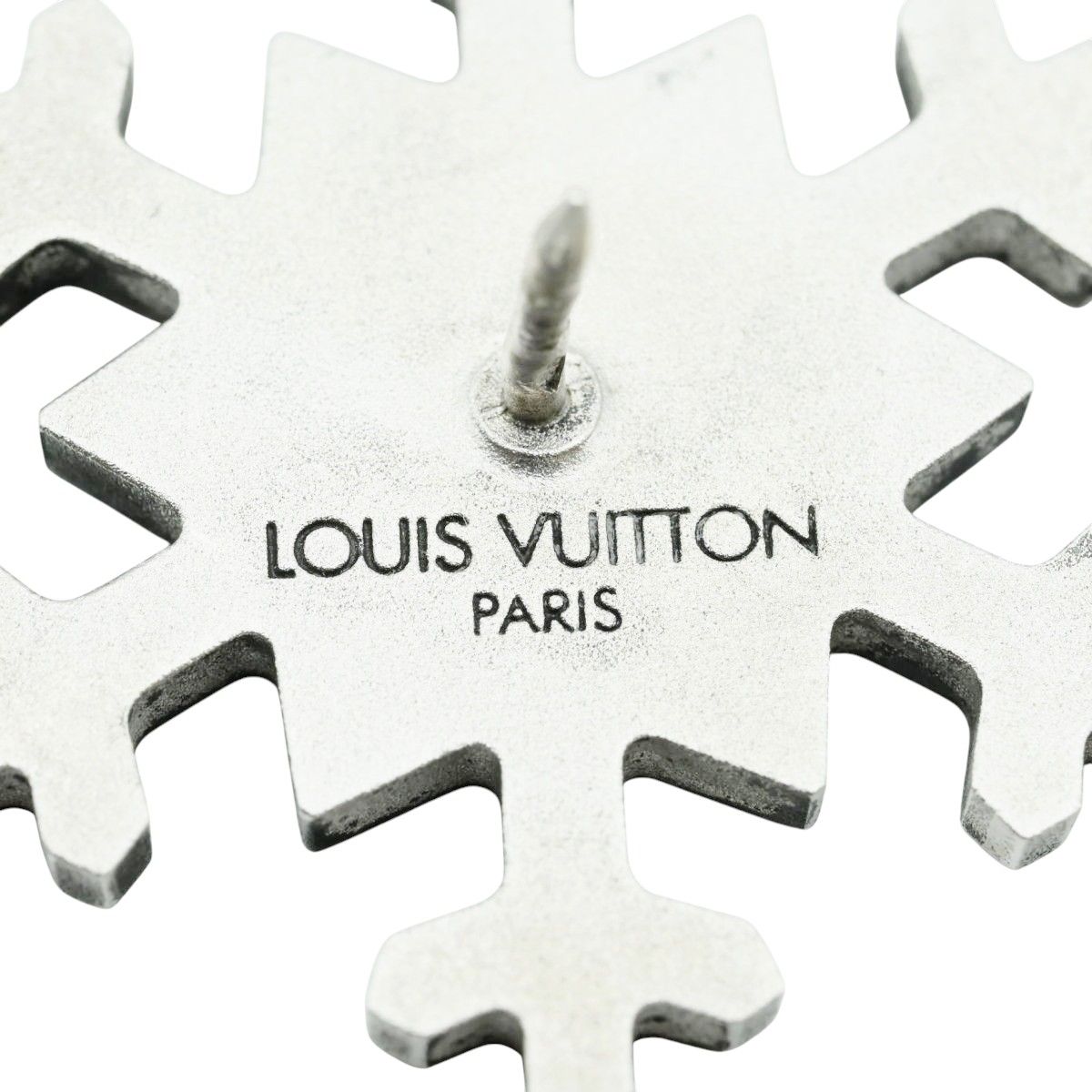  LOUIS VUITTON ルイヴィトン エトワール デ ネイジ スノーフレーク ピンブローチ ピンバッチ 2点セット シルバー ブラック K 2512-k 002 NP ブローチ コサージュ アクセサリー