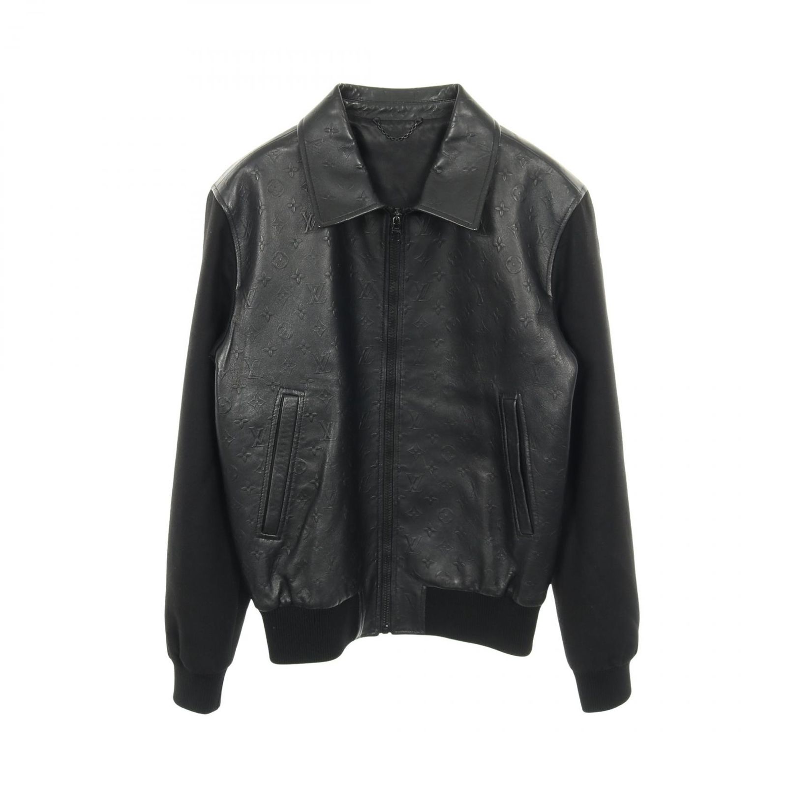 ルイ・ヴィトン LOUIS VUITTON 革ジャン モノグラム ブルゾン レザー