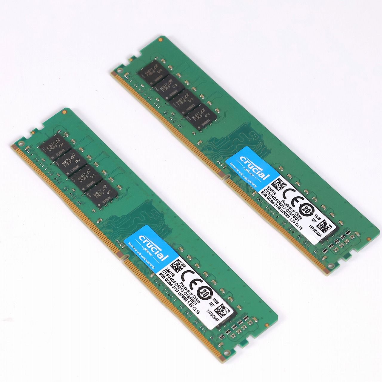Crucial CT8G4DFD8213 8GB 中古DDR4メモリ [DDR4-2133 16GB(8GB2枚組) CT8G4DFD8213.M16FB - DDR4メモリ [DDR4 中古その5Crucial 8G×4枚 DDR4-2400 デスクトップPC用 メモリーx2枚 2133MHz