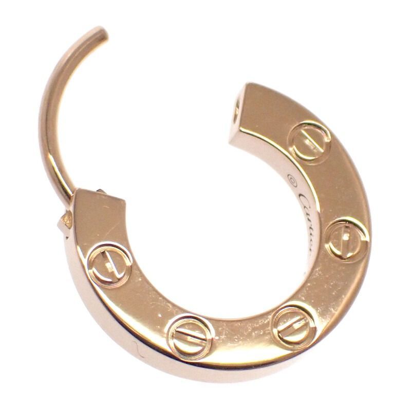 オンライン カルティエ CARTIER Love シングル イヤリング K 18ピンクゴールド レディース