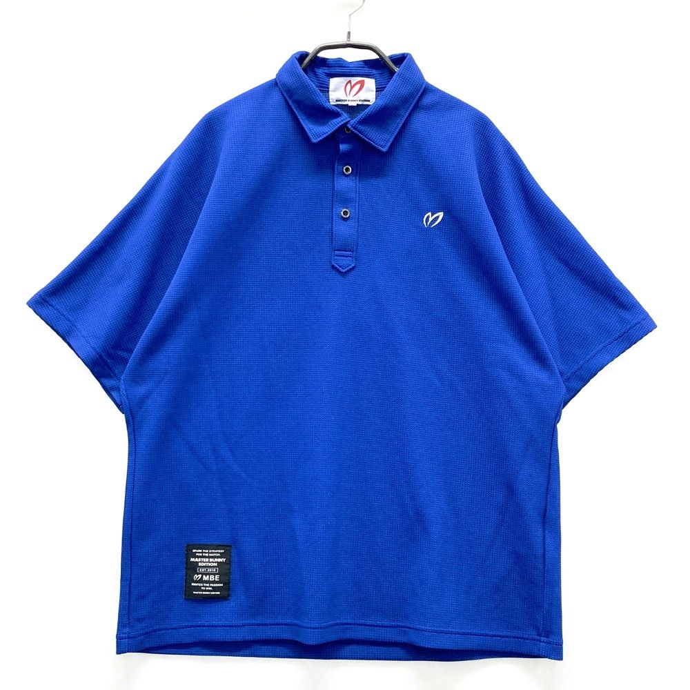 サイズ 4 MASTER BUNNY EDITION マスターバニーエディション モデル 半袖 ポロシャツ ブルー系 ゴルフウェア メンズ ストスト