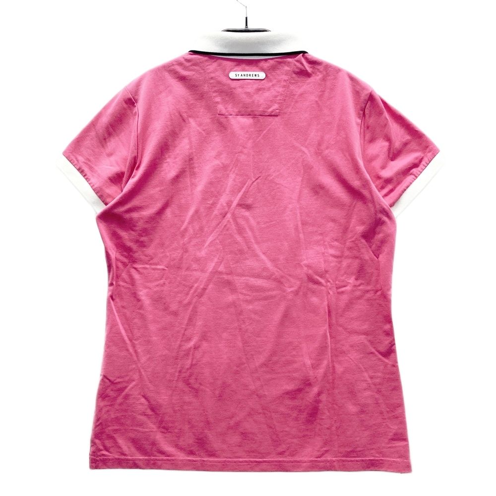 サイズ：M ST ANDREWS セントアンドリュース 半袖ポロシャツ ピンク系