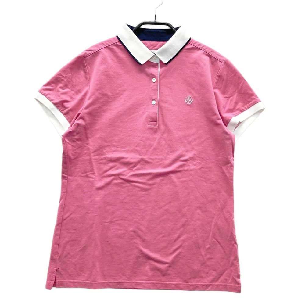 サイズ：M ST ANDREWS セントアンドリュース 半袖ポロシャツ ピンク系