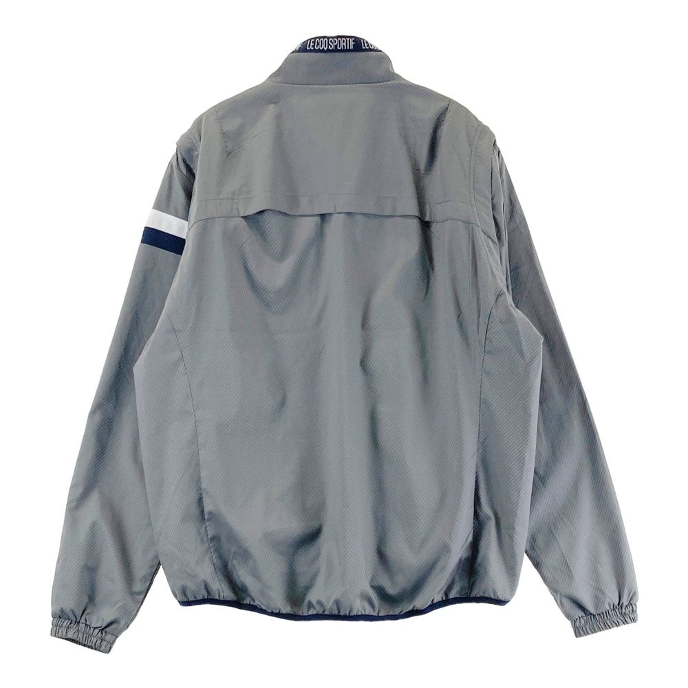 サイズ L LE COQ GOLF ルコックゴルフ モデル 裏メッシュ 2 WAY ジップジャケット グレー系 ゴルフウェア メンズ ストスト