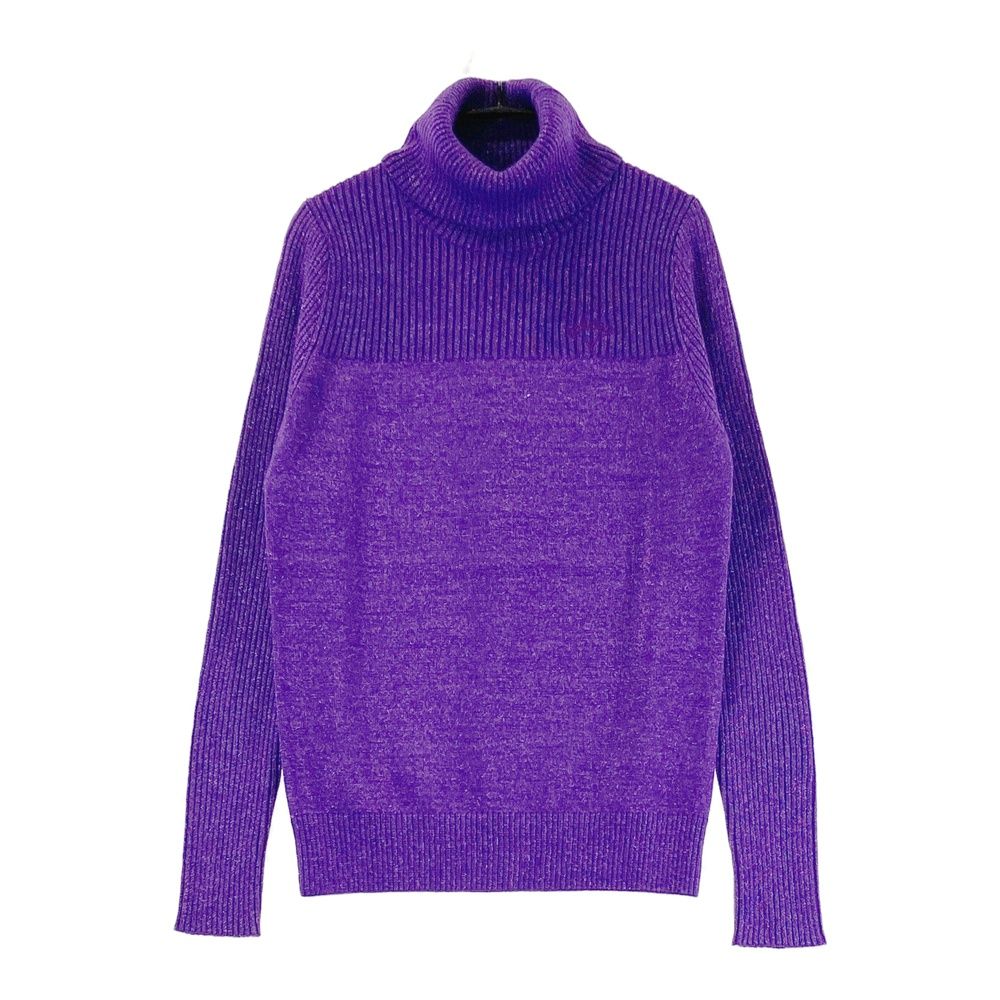 サイズ S キャロウェイ モデル タートルネック 長袖ニットセーター パープル系 ゴルフウェア レディース ストスト