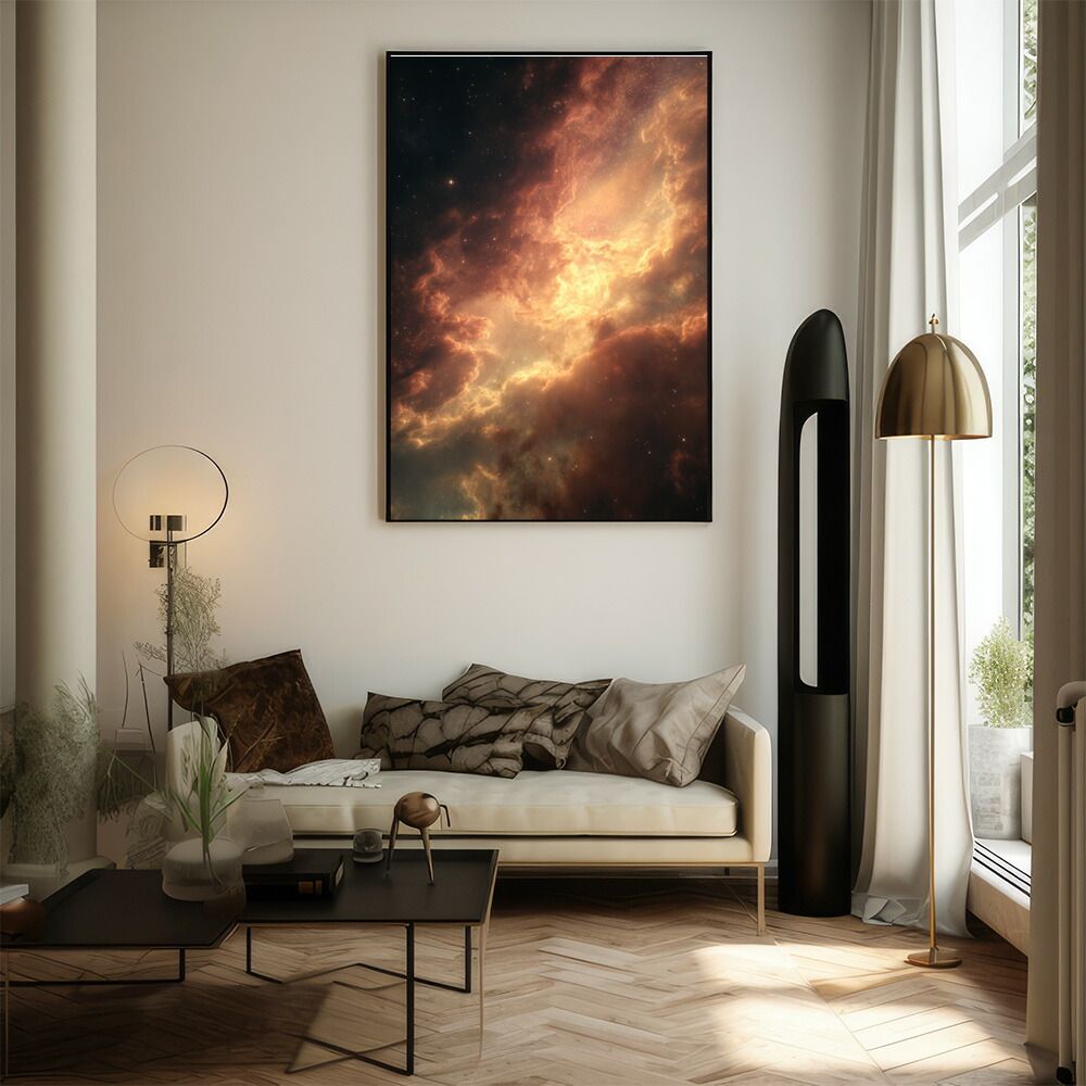 A0サイズ（約84x119cm）】【lm-poster-555】【フレーム付き】宇宙