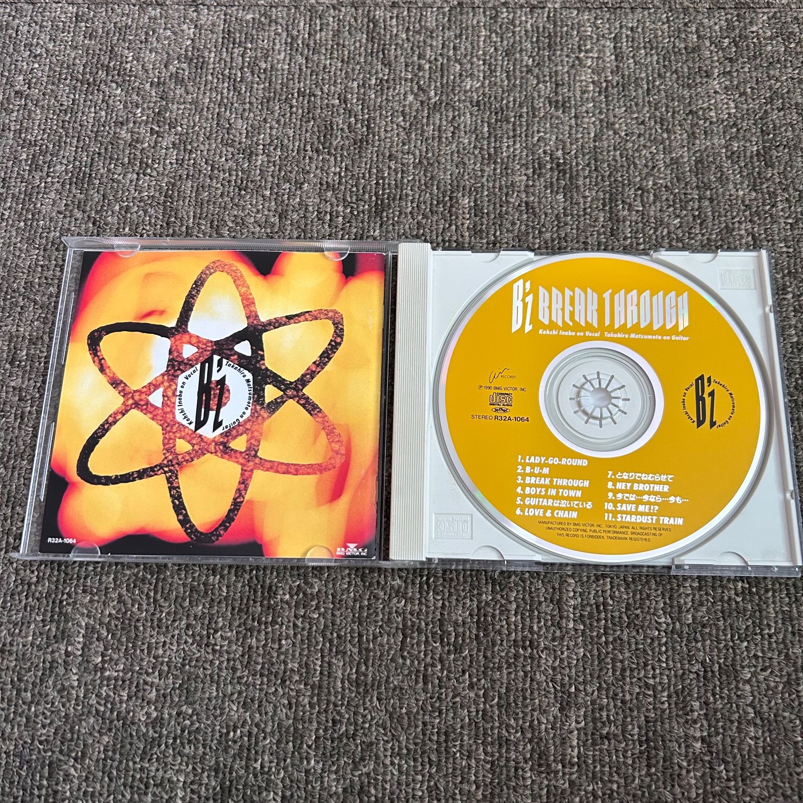B'z CD BREAK THROUGH ブレイクスルー 稲葉浩志 松本孝弘 - メルカリ