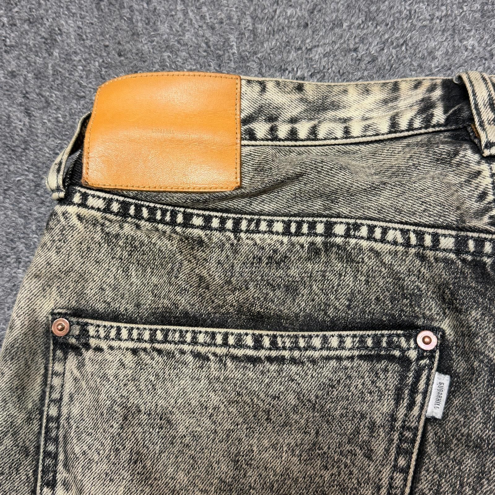 参考上代55000円 SUGARHILL 24SS ACID WASHED MODERN WESTERN WIDE
