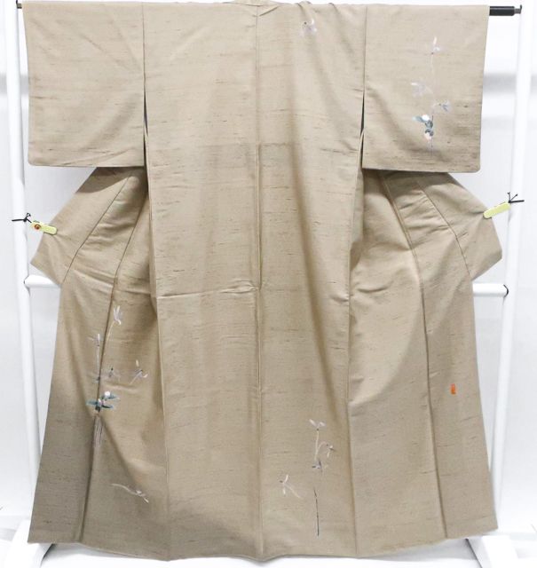 京松 付下げ 紬地 落款入り 暈し 正絹 着物 身丈約164 cm 裄丈約63 5 kyo 7 z 12 1449