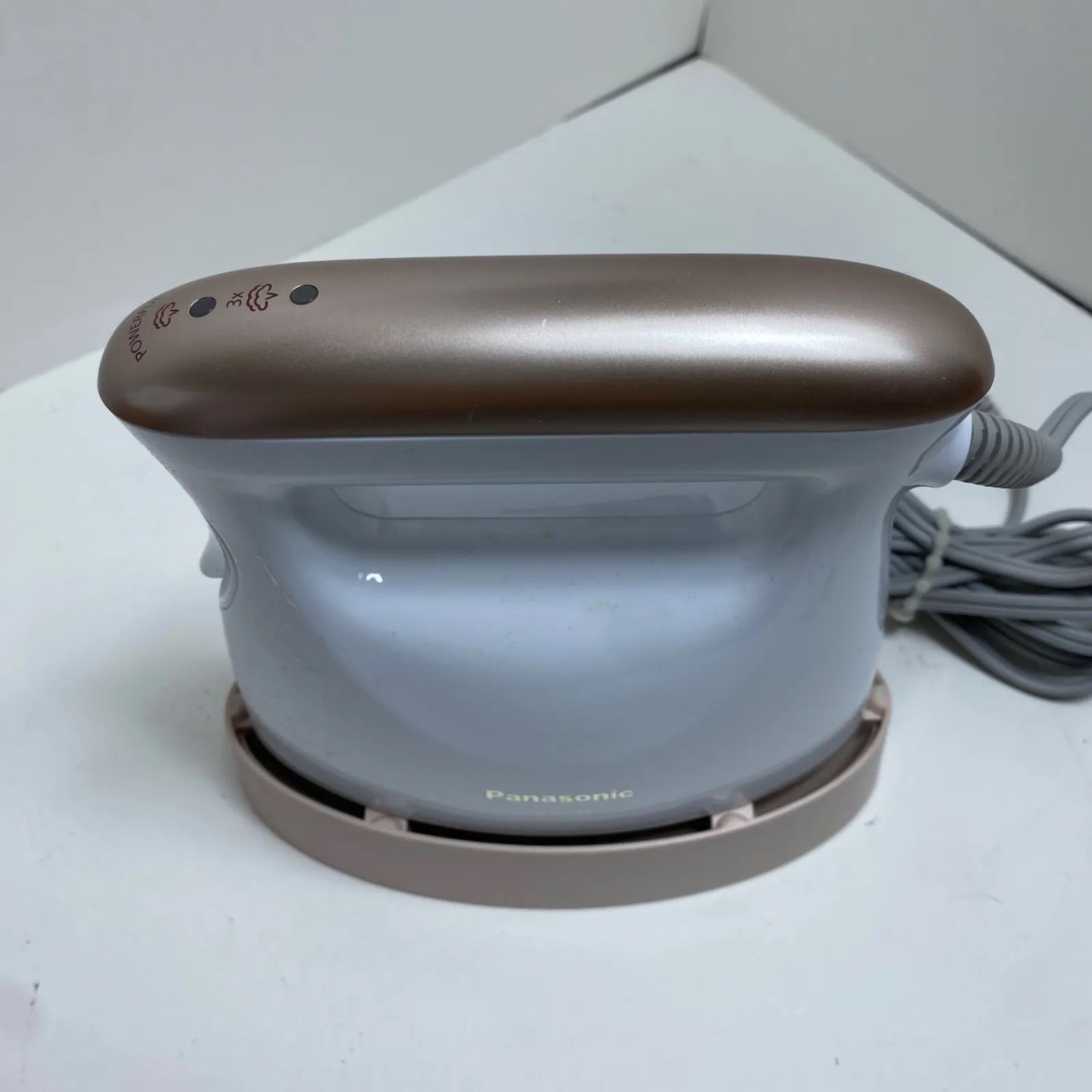 動作確認済】Panasonic パナソニック 衣類スチーマー 2way ピンク