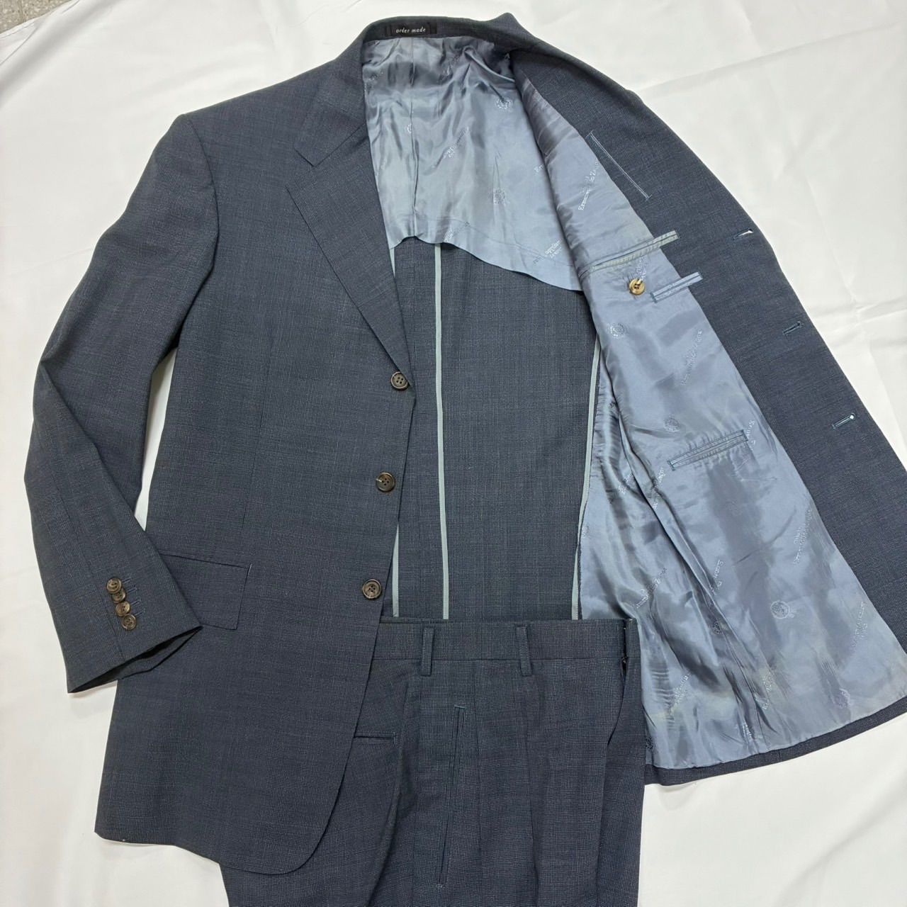 ゼニア Ermenegildo Zegna スーツ セットアップ グレー XL相当