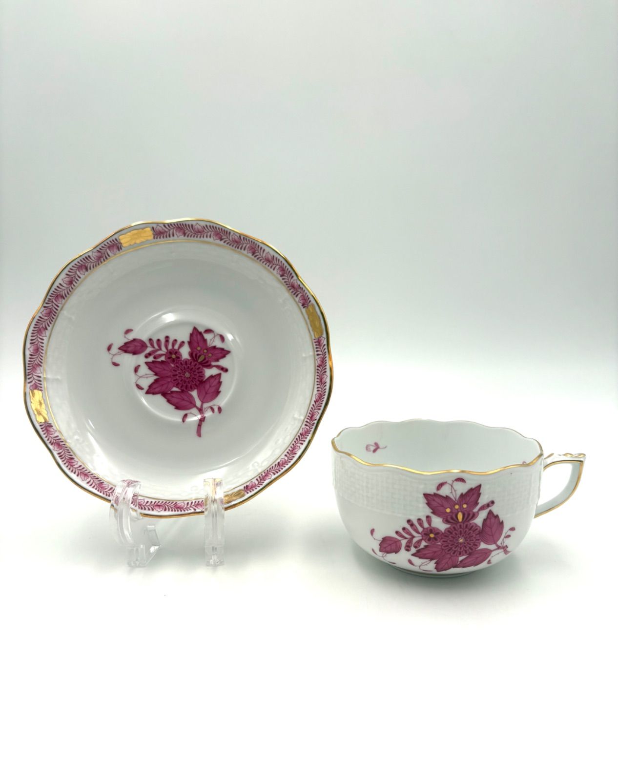 HEREND ヘレンド アポニーピンク ティーカップ ソーサー