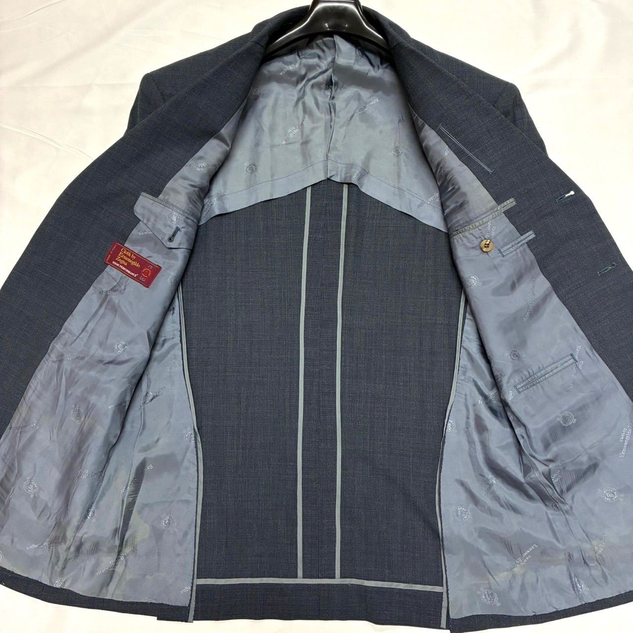 ✨️美品✨️ エルメネジルドゼニア スーツ セットアップ グレー XL 高級生地 美品】ゼニア Ermenegildo Zegna スーツ セットアップ グレー XL相当