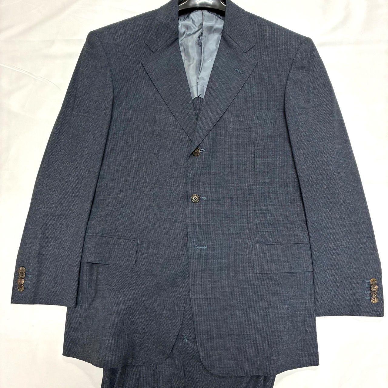 ✨️美品✨️ エルメネジルドゼニア スーツ セットアップ グレー XL 高級生地 美品】ゼニア Ermenegildo Zegna スーツ セットアップ グレー XL相当