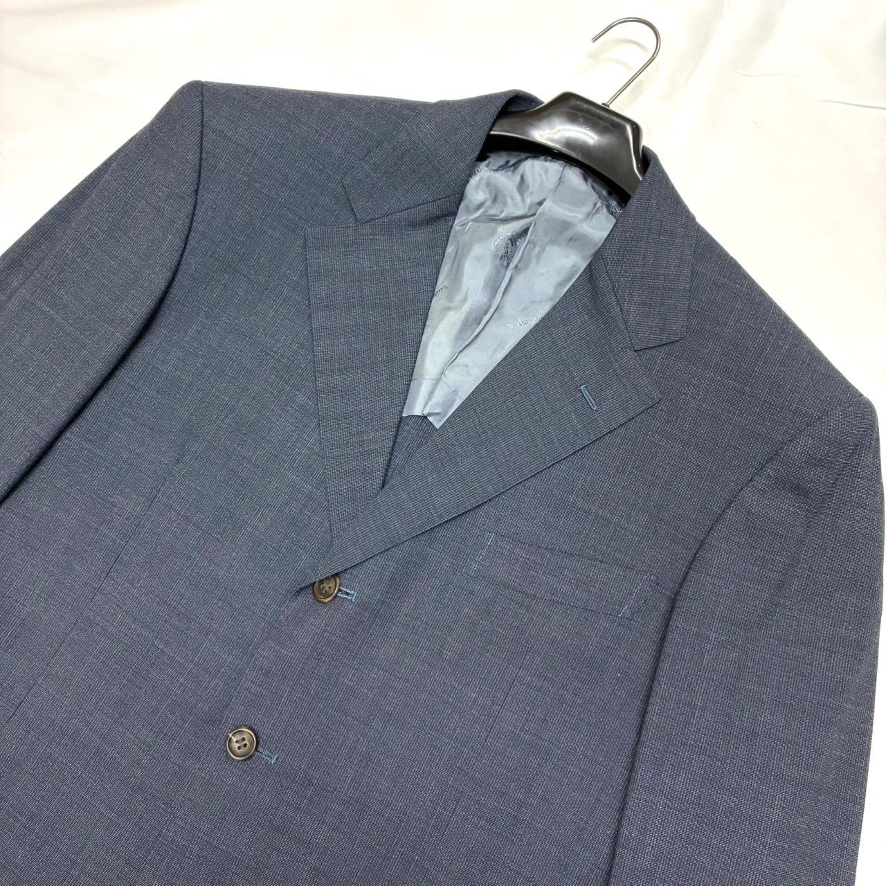 ✨️美品✨️ エルメネジルドゼニア スーツ セットアップ グレー XL 高級生地 美品】ゼニア Ermenegildo Zegna スーツ セットアップ グレー XL相当